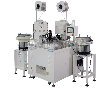 全自動(dòng)雙頭穿絕緣護(hù)套端子機(jī)